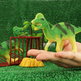 侏罗纪世界仿真恐龙玩具模型套装 迅猛龙 霸王龙 棘背龙 冠龙