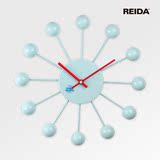 REIDA/瑞达钟表14英寸个性创意时尚艺术时钟大号客厅挂钟卧室墙钟