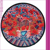 中国风民族中式复古典布艺茶杯垫碗垫隔热垫盘垫送老外麒麟送子