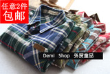 Demi Shop秋冬新款经典格子男童纯棉衬衫 长袖儿童打底衫外套