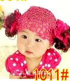 韩版可爱宝宝发带女童发饰头饰婴儿童假发发箍卷发款