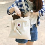 日韩文艺帆布包女单肩包简约森系学生环保袋韩国女包手提购物袋