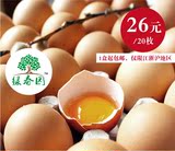 绿春园 草鸡蛋 农家桃林散养土鸡蛋 20枚1盒起包邮（仅限江浙沪）