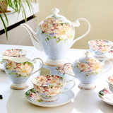 欧式茶具套装骨瓷英式下午茶茶具陶瓷整套红茶杯带托盘咖啡杯套装