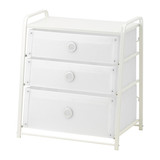 宜家代购IKEA劳特三斗抽屉柜床边桌收纳柜储物柜白色正品特价