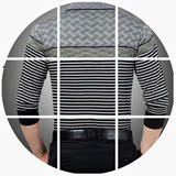 新款海澜之家男士长袖T恤 2016夏装韩版修身翻领商务针织打底衫大