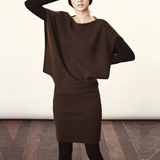 2015秋装新款宽松包臂蝙蝠袖针织毛衣裙三件套韩版毛织连衣裙女装