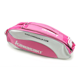 新款川崎粉红色羽毛球包女士专用正品球袋双肩运动包TCC-8606粉色