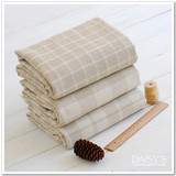 菊家 麻布 棉麻布料 面料 窗帘桌布靠垫用 日系本色色织