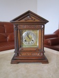 19世纪（18**年）德国橡木雕花报时报刻古董座钟  古董钟表
