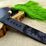 紫光檀黑檀木书签 古典定制中国风 送外国人的礼物创意商务礼物品