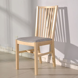 北欧宜家诺纳斯餐椅IKEA代工厂非代购黑色白色原木色桦木实木椅子