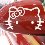 贴纸 搞笑车身贴可爱个性车贴汽车用品汽车饰品 后视镜贴小猫一对