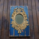 复古木质做旧 镜子 乡村风格 橱窗展示 拍摄道具 两款可选 特价