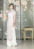 专柜正品梦至超2016新款夏M16Y377时尚雅致长款中国风两件套旗袍