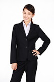 2016女士藏青色西装 职业装  黑色女式 白领高档西服套装 包邮