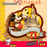 【正版迪士尼礼物】可在香港Disney乐园交换 71周年城堡米奇徽章