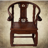 中式仿古家具实木古典榆木椅子餐椅靠背餐椅简约茶楼酒店皇宫椅