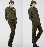 儿童空姐服装女童飞行员制服机长服少儿少女空军小军装摄影演出服
