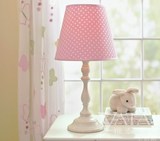 粉色女孩房卧室床头台灯 欧式创意时尚样板房工程装饰树脂台灯
