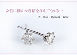 现货特价日本代购饰品tiffany0.3克拉30分钻石Pt900铂金耳钉男女