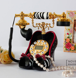 【爆款】正品好心艺欧式复古仿古电话机 时尚创意可爱高跟鞋座机