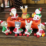 仰望天空zakka小动物摆件杂货创意圣诞树装饰品儿童圣诞节小礼物