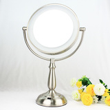 高亮节能 LED镜子 台式镜 化妆镜 梳妆镜 台灯镜 大号9英寸 包邮