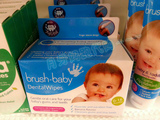 直邮Brush Baby婴幼儿柔软手指套口腔清洁湿巾28片装新店特价正品