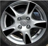 汽车轮毂贴 本田飞度14寸碳纤维贴纸 轮毂个性改装装饰贴膜一套价