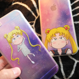 可爱美少女战士iphone6s手机壳6plus磨砂全包硅胶套苹果5S外壳软