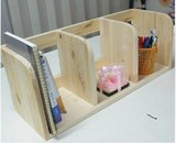 简约创意电脑桌上书架实木桌面书柜儿童简易置物架小型办公收纳架