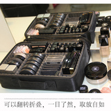 收纳隔板大号专业化妆包箱黑色小大容量化妆师跟妆手提式韩国防水