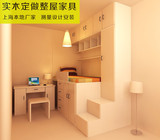 上海整体家具定制实木复式儿童房床柜子创意多功能组合