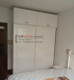 上海定做家具整体松木衣柜松木带顶柜实木移门衣柜大柜阁楼柜定制