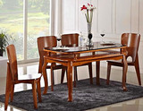 餐桌双层刚化、餐桌椅组合、餐桌实木，餐桌刚化玻璃，餐桌伸缩