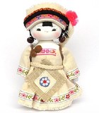 云南民族娃娃特色手工艺品人偶摆件创意小礼品装饰品纳西族