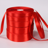 中国红绸带缎带婚庆礼盒烘焙包装祈福红丝带汽车交车飘带彩带