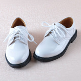 特价男童白色皮鞋7韩版潮学生演出单鞋6儿童表演制服8尖头白皮鞋9