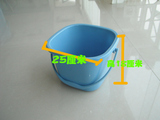 出口日本家用方桶加厚食品级水桶沙滩手提小号钓鱼洗车方形塑料桶