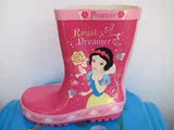 外贸迪士尼儿童橡胶雨靴水鞋 大小童女童公主雨鞋批发团购