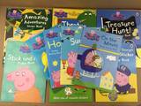 原版PeppaPig粉红猪小妹佩琪猪儿童手工书贴纸书游戏互动书10册