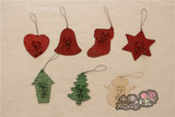 【单面】铁艺圣诞节铃铛小挂饰家居店铺创意节日装饰品壁饰吊件