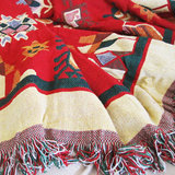 国外订单 纯棉 家居布艺 东南亚沙发巾 沙发毯 地毯 床前毯 地垫