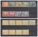德国1933年瓦格纳歌剧邮票新9全上品（后背角部有原收藏人私戳）