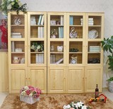 品牌香松林/松木书柜实木办公书柜家用儿童书柜松木家具储物柜
