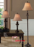 出口 简欧现代美式灯具 简约大气书房 卧室床头灯 时尚装饰落地灯