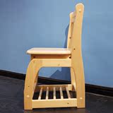 广州东莞实木家具定做松木升降椅/儿童学生可调节升降椅/实木椅子