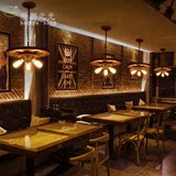 复古铁艺齿轮吊灯创意个性餐厅灯具咖啡厅酒吧吧台loft工业风吊灯