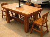 几美木艺原生态老榆木全实木家具餐桌办公桌可定制任意尺寸桌子
